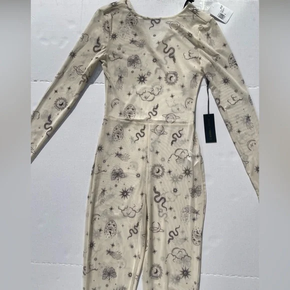 NWT Frederick’s of Hollywood x Forever 21 Sheer Celestial Bodysuit | Large - Picture 3 of 9